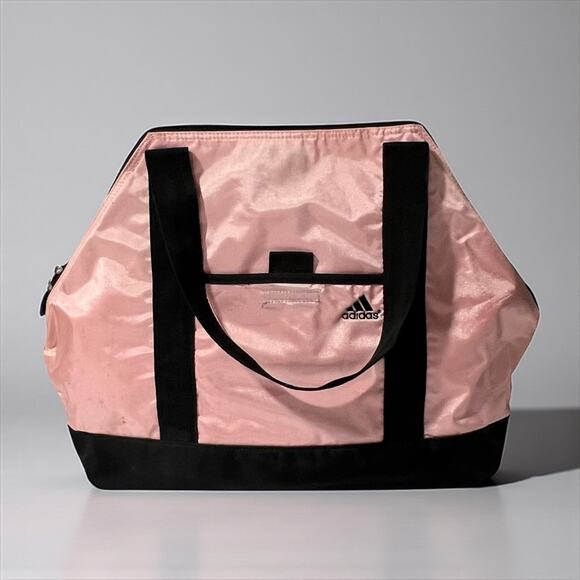 Adidas Handbags - Adidas Pink Duffel Bag Black Trim Gym Travel Sports Tote